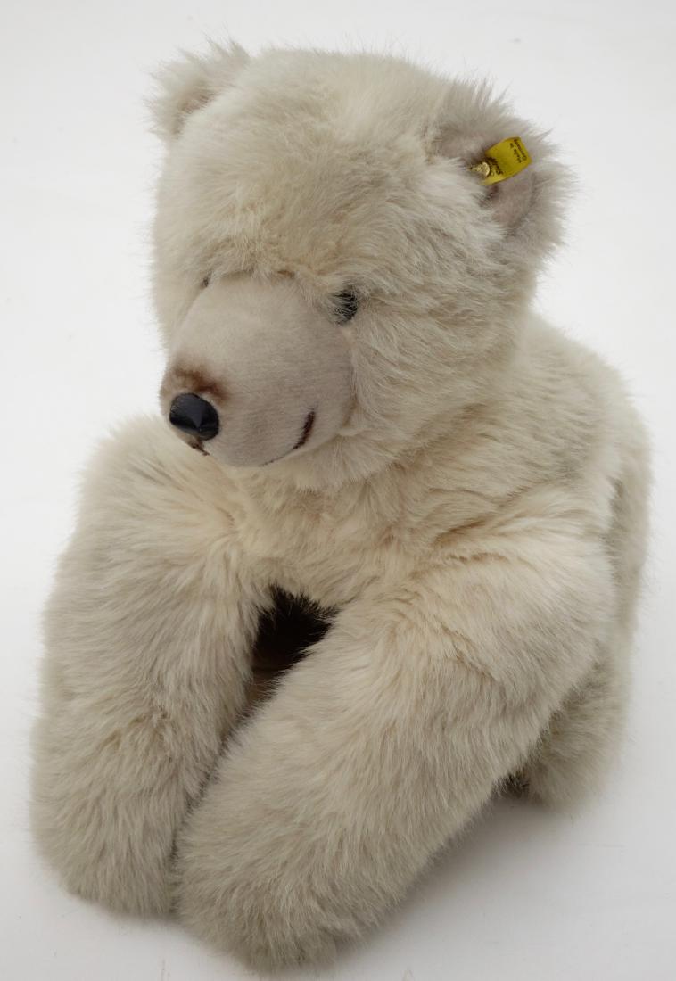 Steiff Polar Bear Vintage Soft Fur Laying Down Stuffed (1 of 8)
