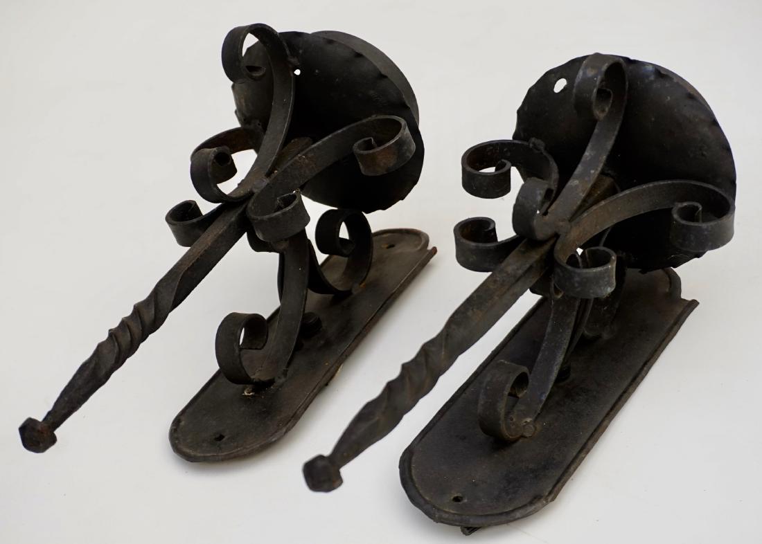 Wrought Iron Wall Sconces Lot of 2 (1 of 6)