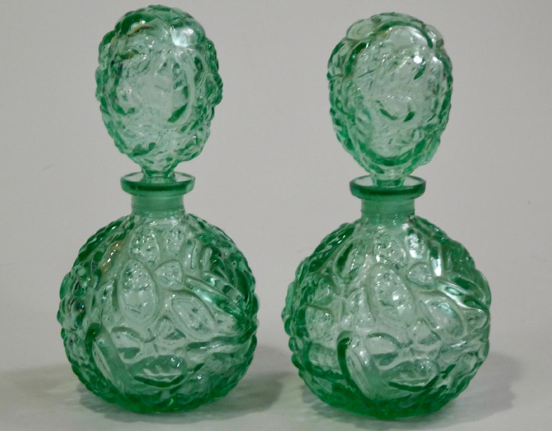 Glass Perfume Bottle Grounded VINTAGE DEPRESSION GLASS Perfume Bottle