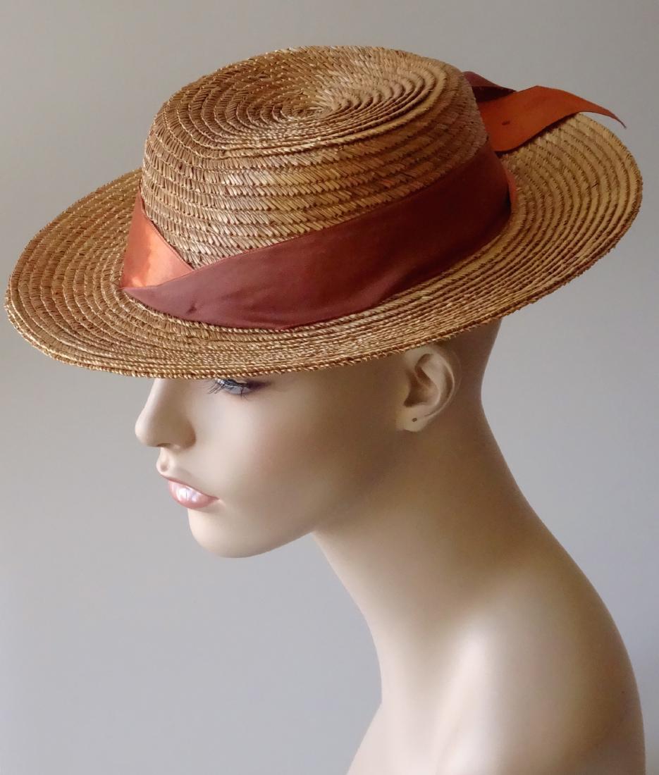 Vintage Early Stetson Fifth Avenue Straw Hat Women’s