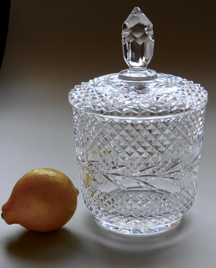 Crystal Humidor Lidded Biscuit Candy Cookie Jar Clear (1 of 6)