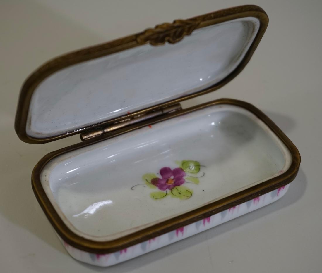 French Limoges Porcelain Hinged Box Hand Painted (1 of 5)
