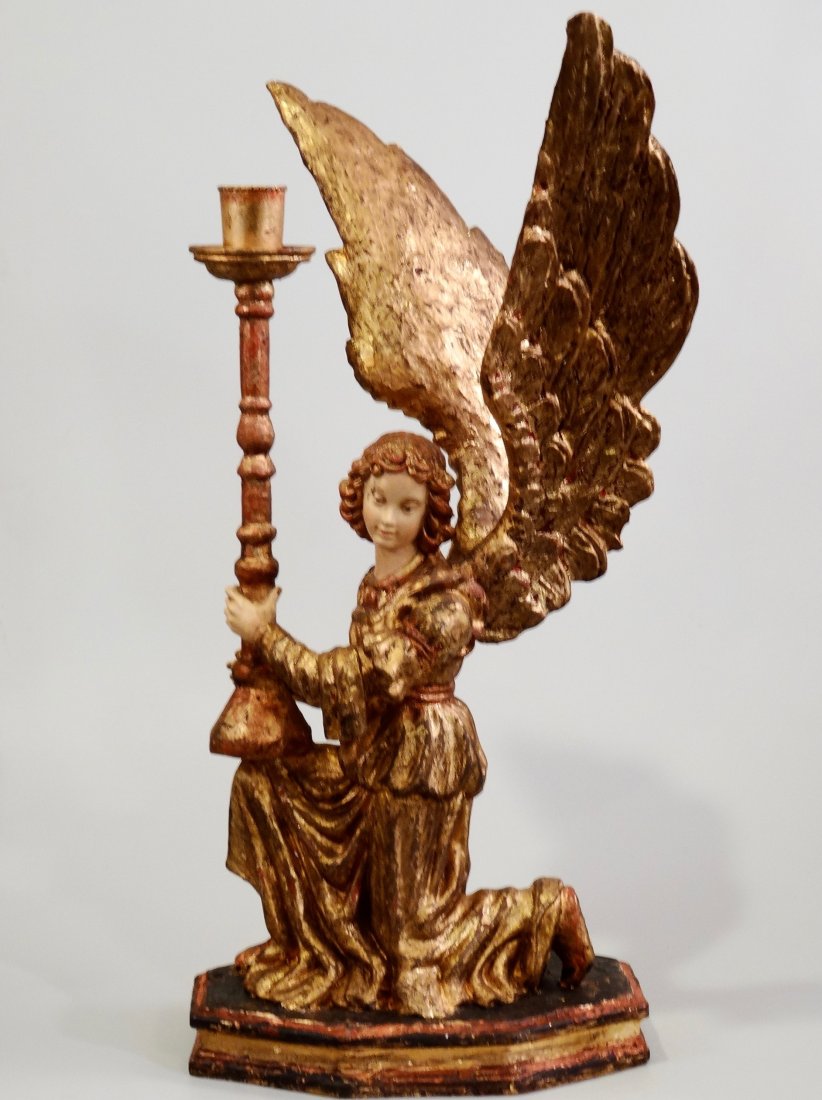 Catholic Church Christmas Decor Italian Kneeling Angel (1 of 10)
