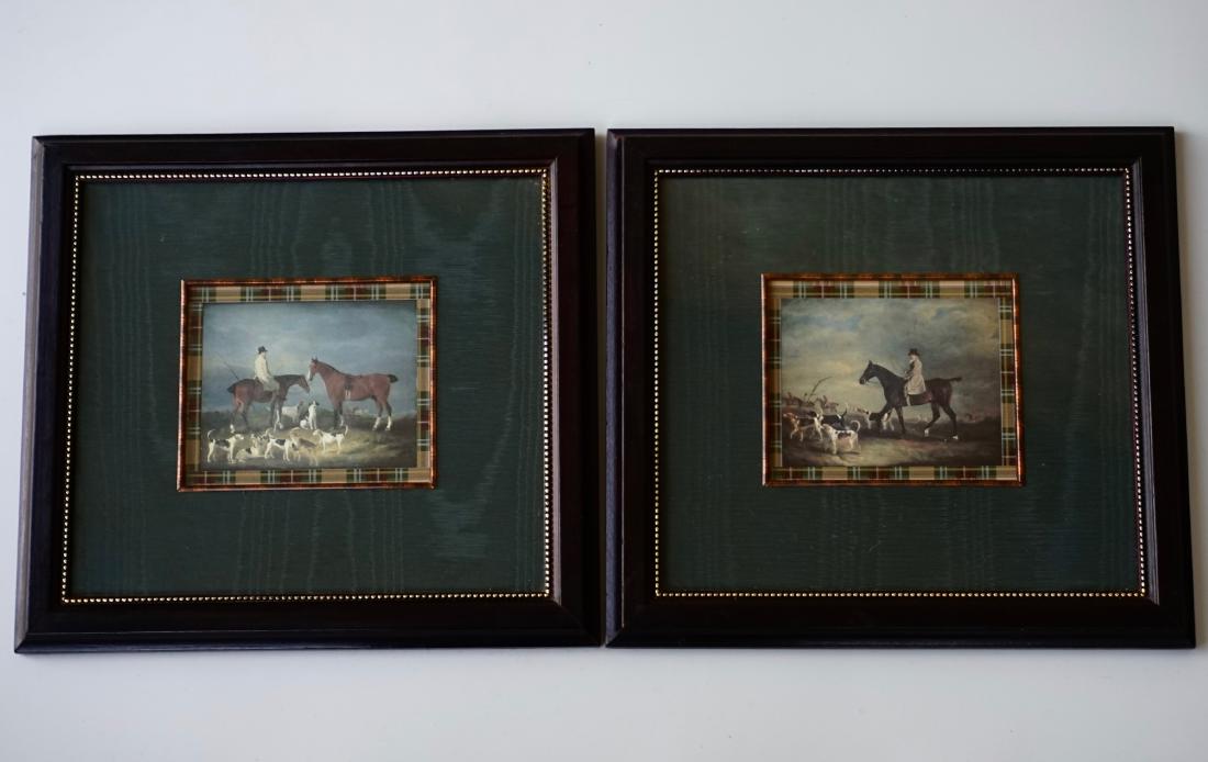 English Equestrian Hunting Scene Miniature Nicely (1 of 7)