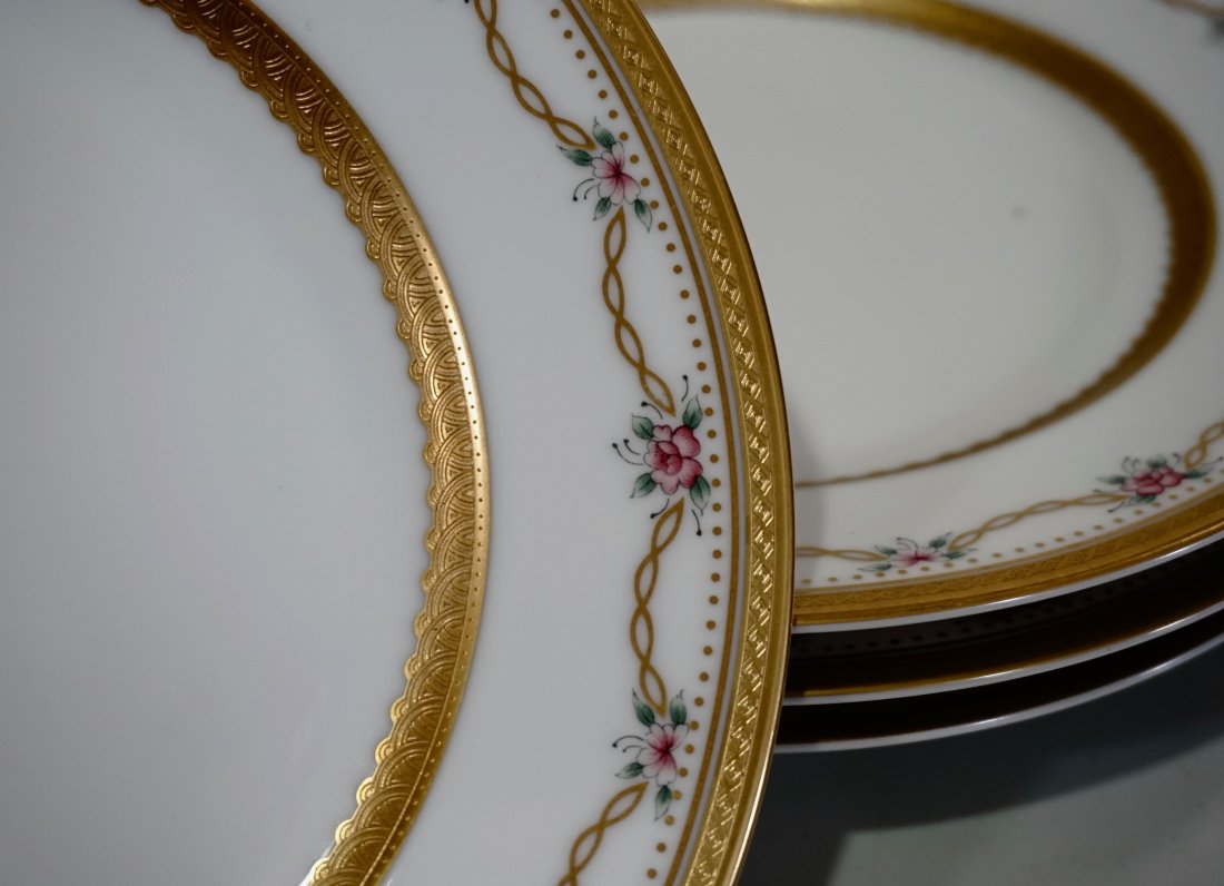 Faberge Rose Trellis Salad Porcelain Plate Lot of 4 (1 of 5)
