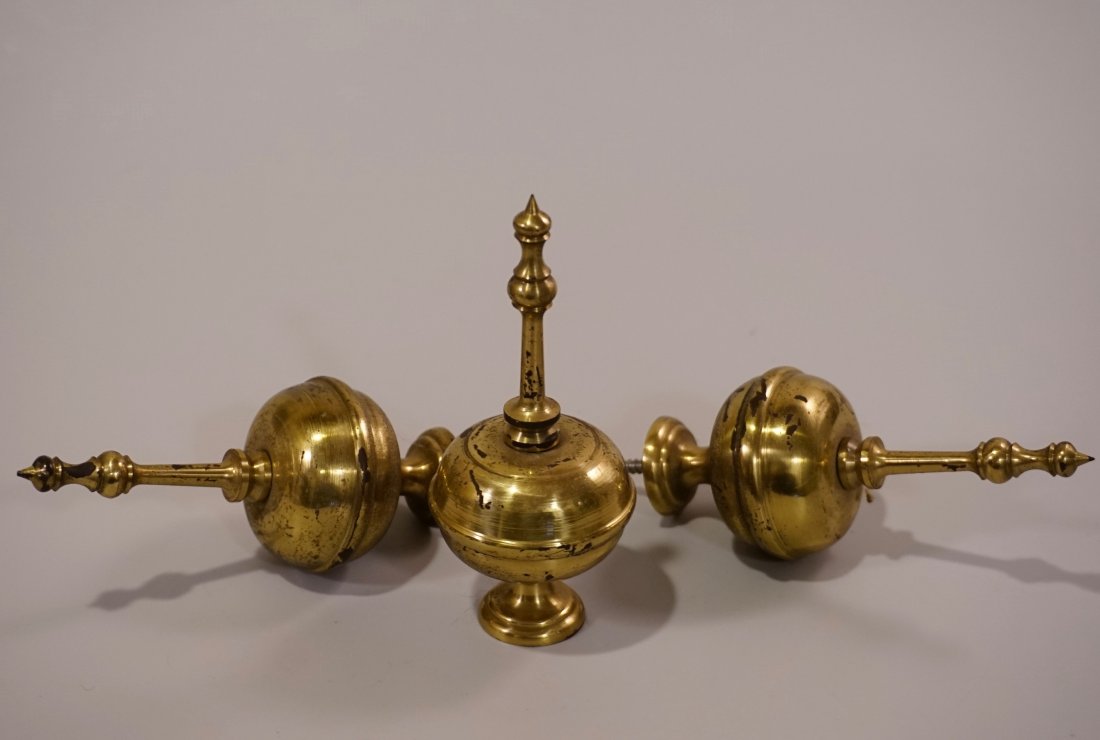 Vintage Grandfather Clock Brass Finials (1 of 3)