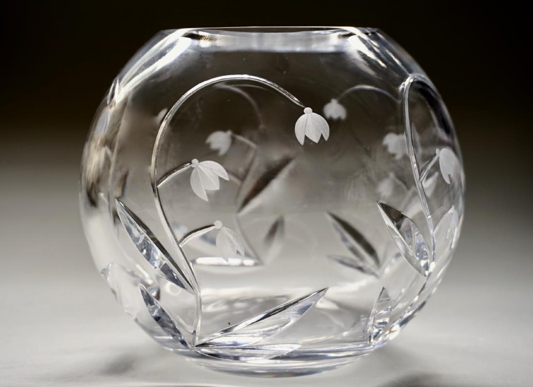 Tiffany & Co.Floral Cut Glass Rose Bowl Crystal Vase (1 of 7)