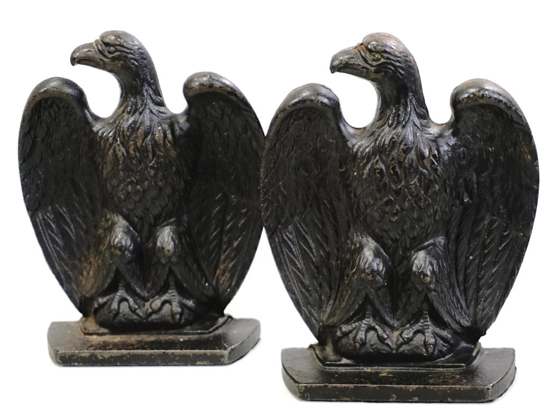 Cast Iron Eagle Bookends Emig Reading, PA c1940 (1 of 6)