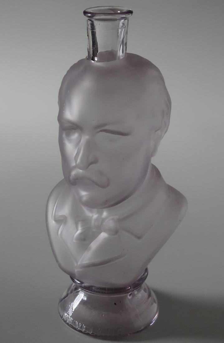 President Grover Cleveland Frosted Glass Figural Bust (1 of 10)