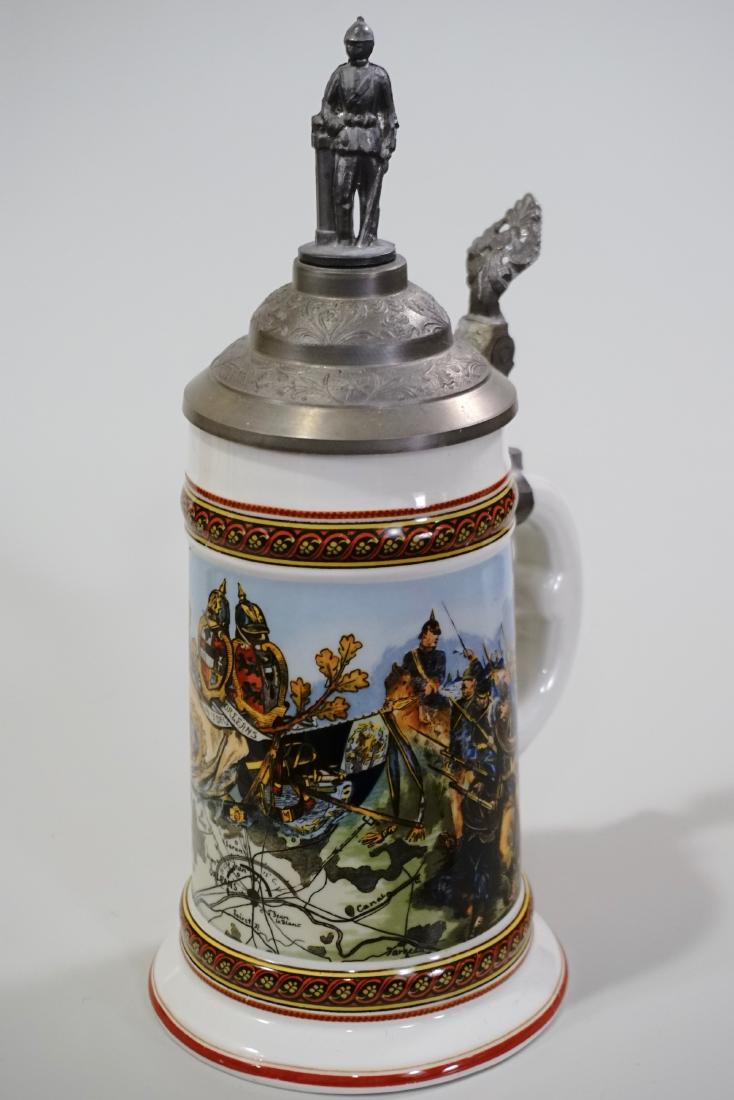 German Lithophane Regimental Beer Stein Figural Kaiser (1 of 8)