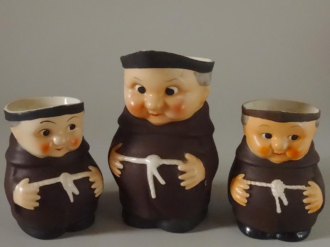 Hummel Friar Monk Pitcher Creamer Lot of 3 Pitchers (1 of 9)