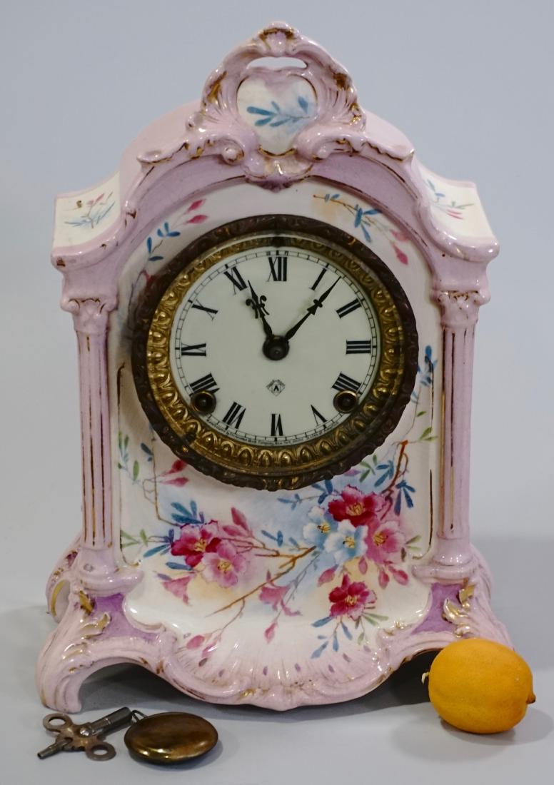Ansonia Royal Bonn China Striking Mantle Clock (1 of 12)