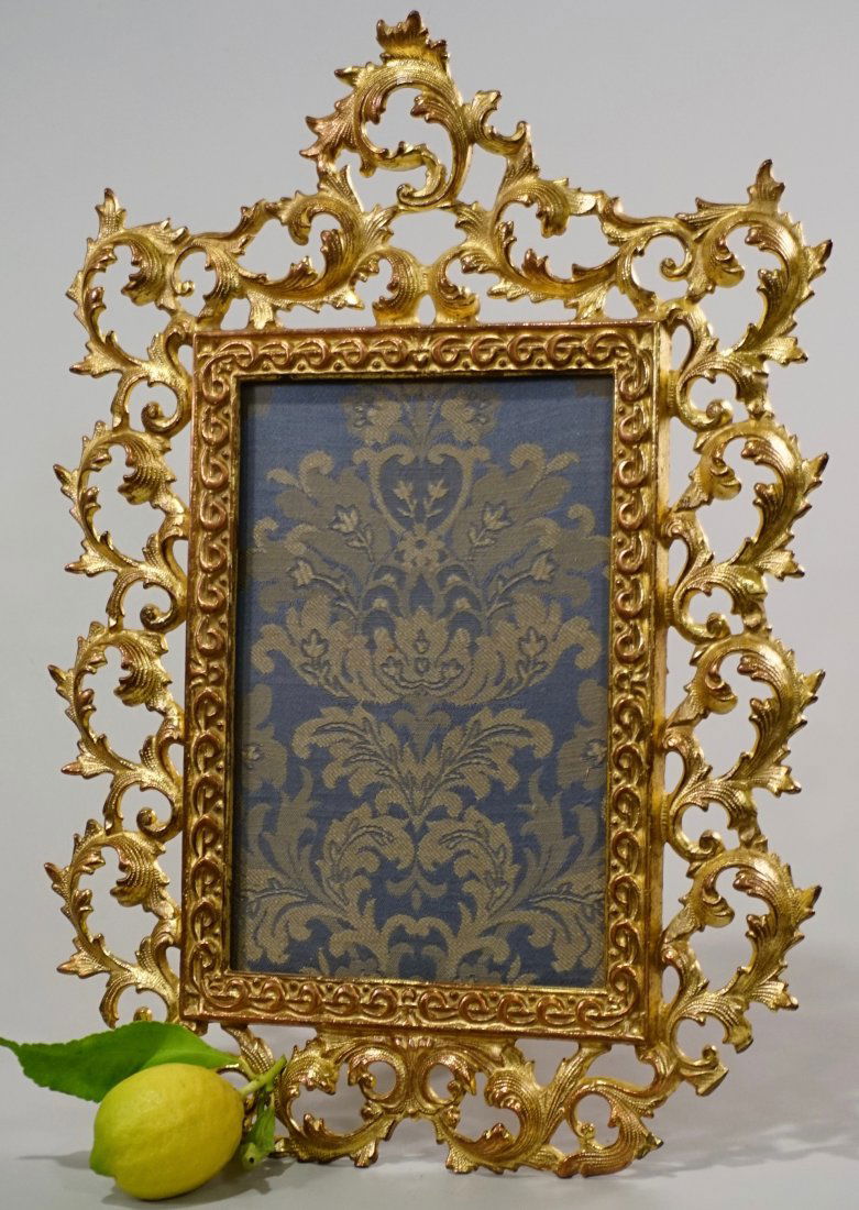 Large Antique Ormolu Gilded Bronze Photo Frame (1 of 7)