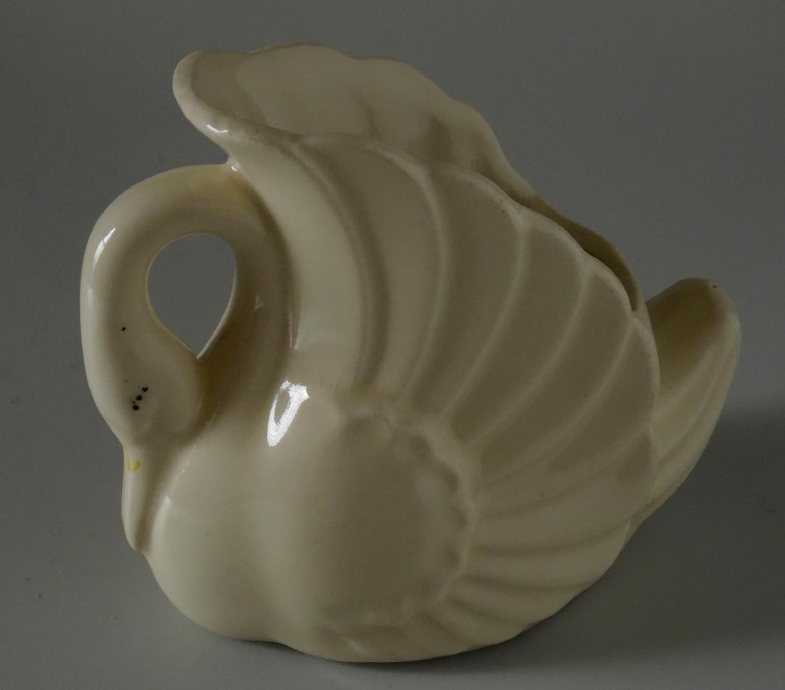 Old Vintage Authentic Art Deco Ceramic Swan Planter (1 of 5)