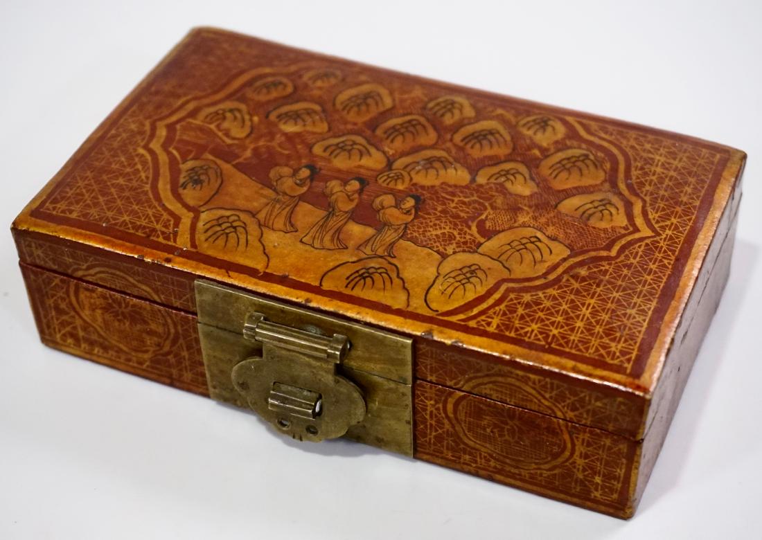 Chinese Hand Painted Jewelry Trinket Box (1 of 6)