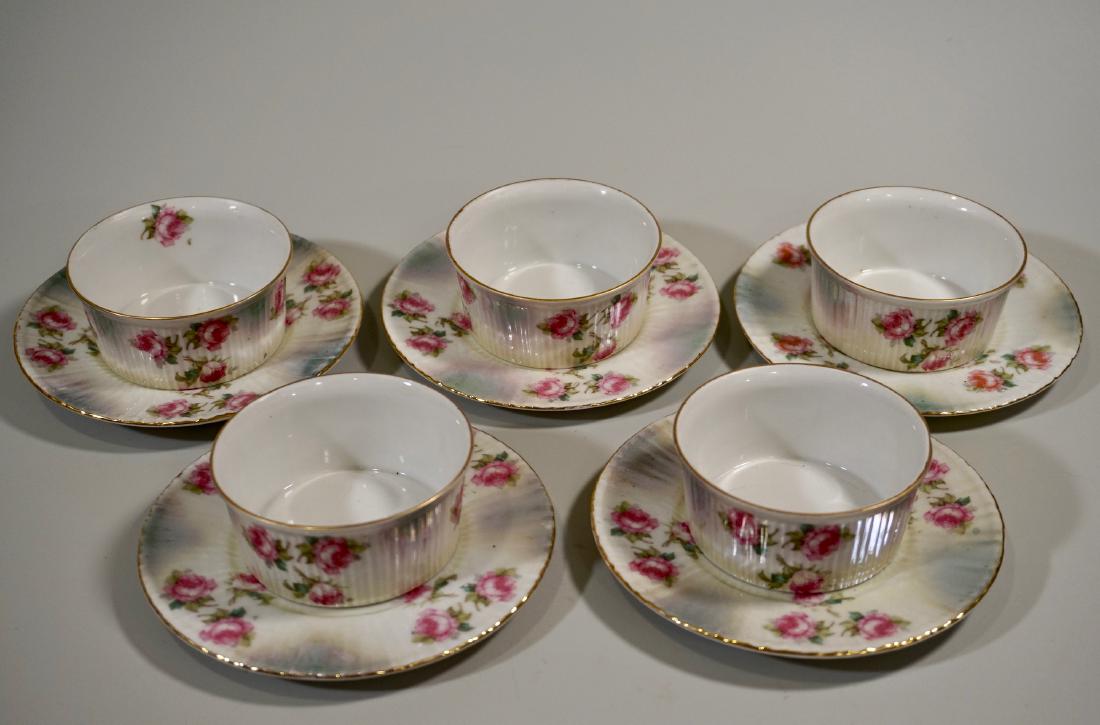Victorian Bohemian Porcelain Ramekins Custard Cups & (1 of 5)