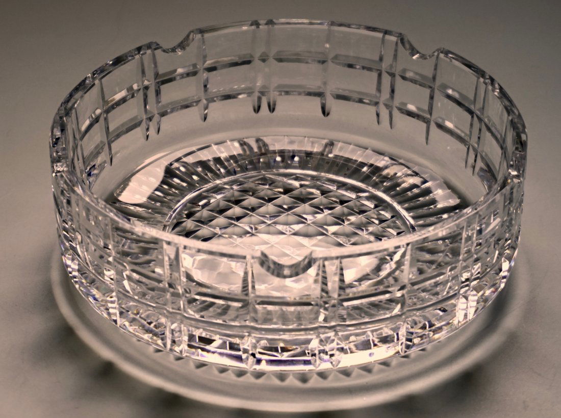Large Waterford Lead Crystal Ashtray Cigar Bowl Kilrush (1 of 5)