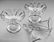 Vintage Pair Epergne Removable Vase Clear Pressed Glass - 4