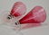 Cranberry Glass Cones Beverage Water Glasses Pair - 5