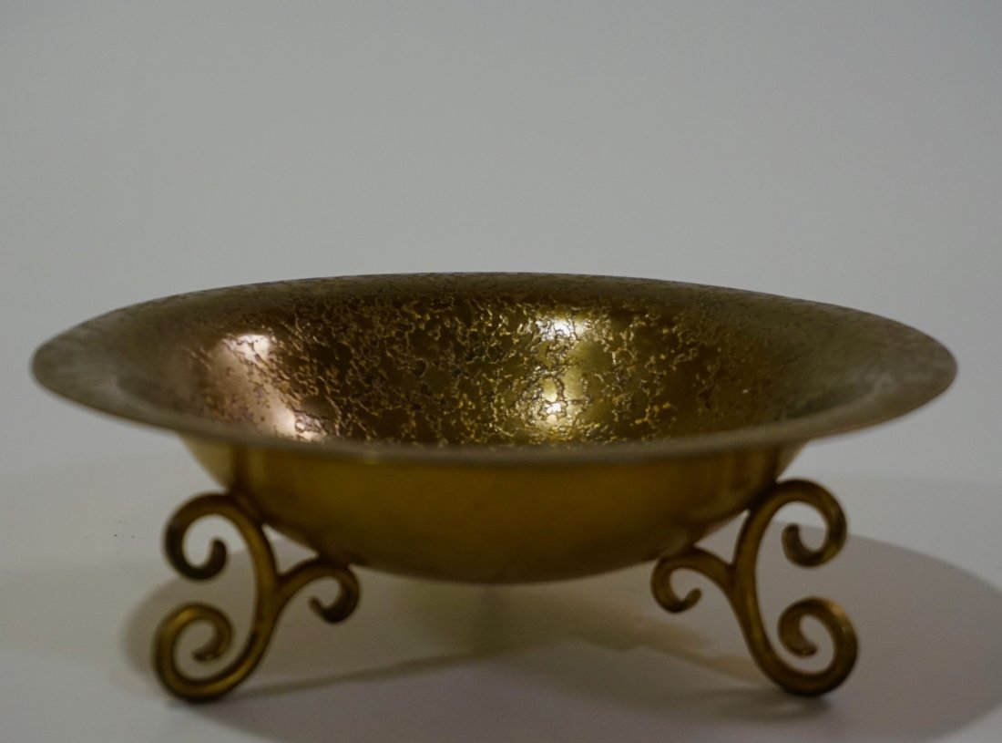 Tiffany Favrile Bronze Bowl Small American Louis Tiffan (1 of 7)