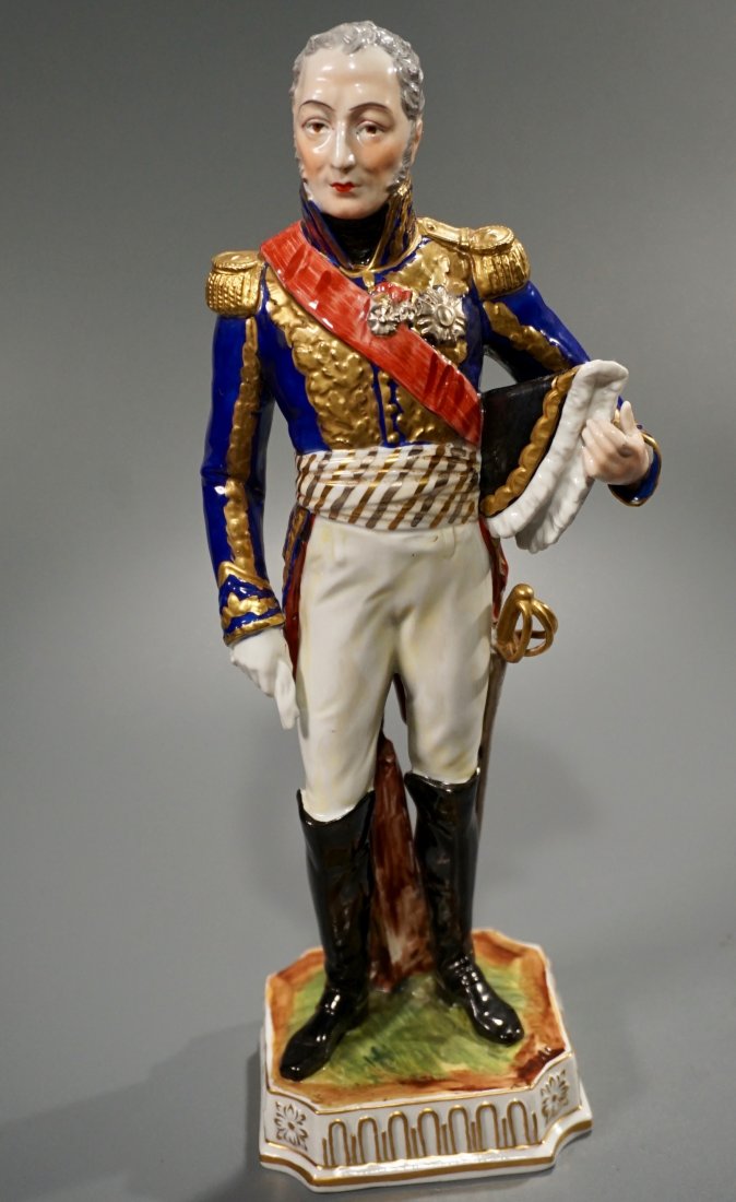 Detailed Saxon Ceramic Antique German Napoleonic (1 of 5)