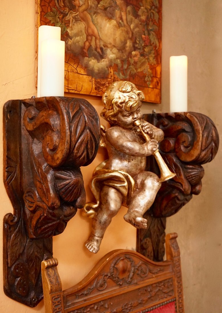 Large Architectural Carved Wood Brackets Constructed Fr (1 of 12)
