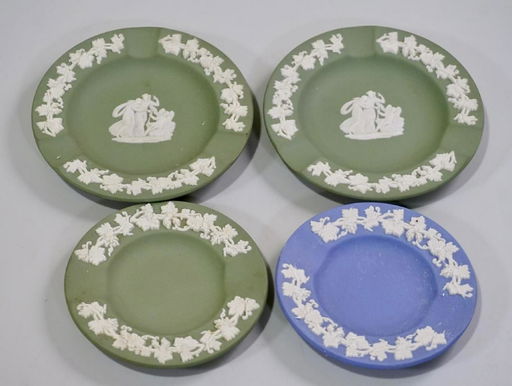 Wedgwood Jasperware Trinket Dish Lot Of 4 Small Plates Aug 28 Wedgwood Jasperware Trinket Dish Lot Of