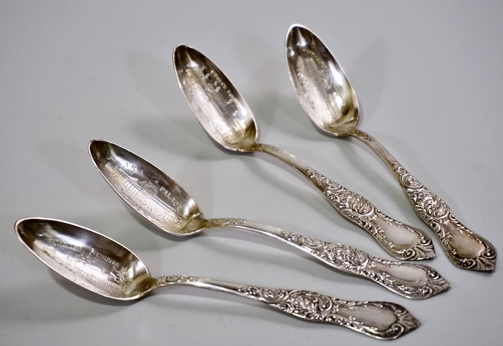 Chicago World's Fair 1893 Souvenir Spoon Lot of 4 (1 of 7)