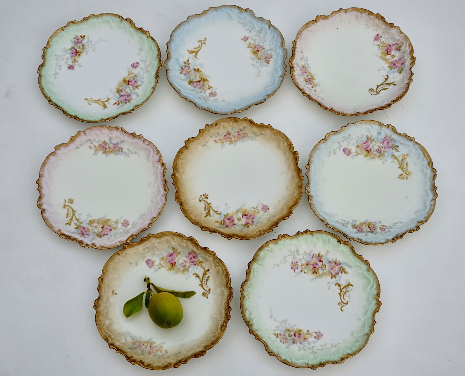 Limoges France Elite Porcelain Plates Set of 8 (1 of 7)