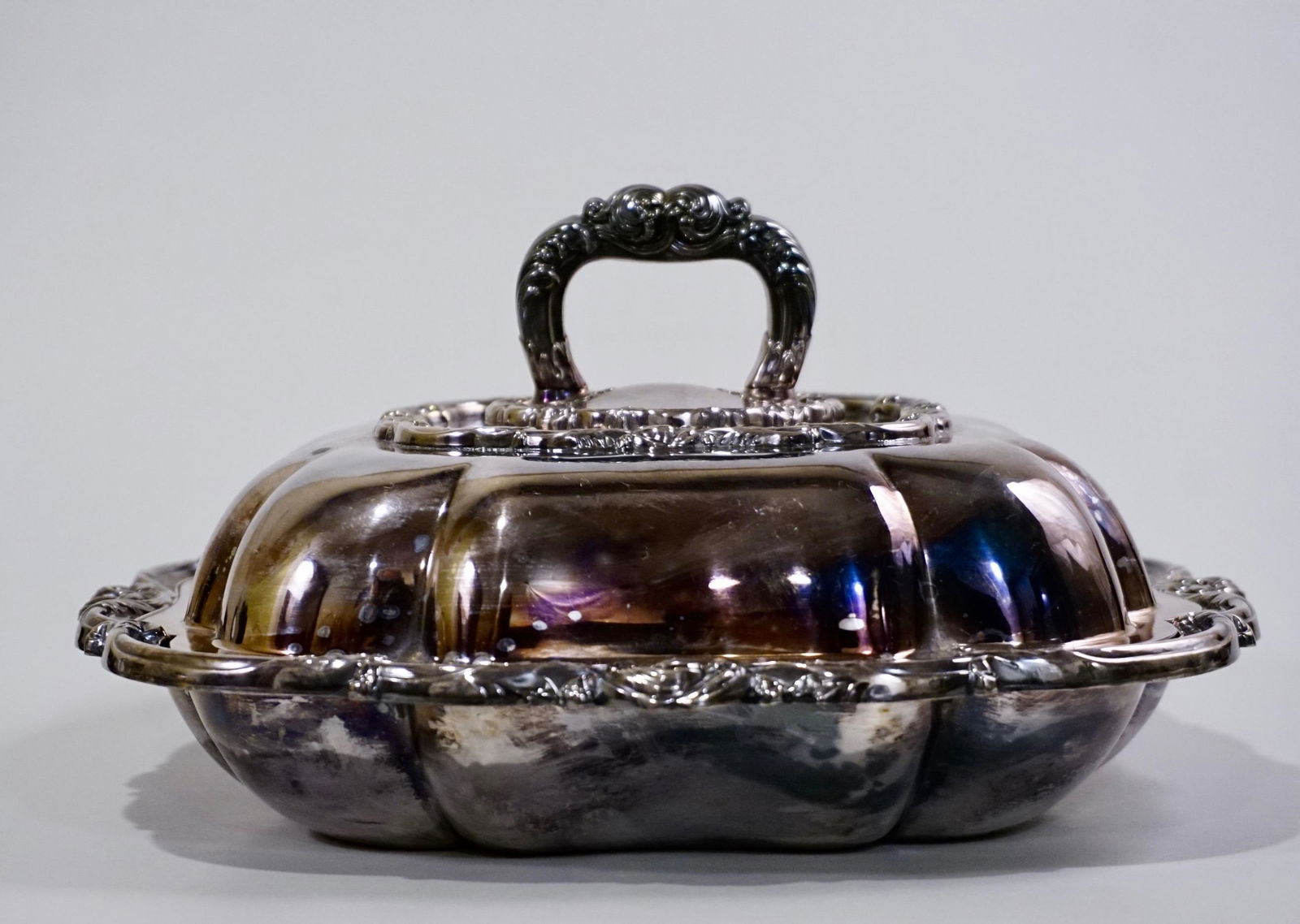 Ornate Baroque Silver Plate Hallmarked Covered (1 of 8)