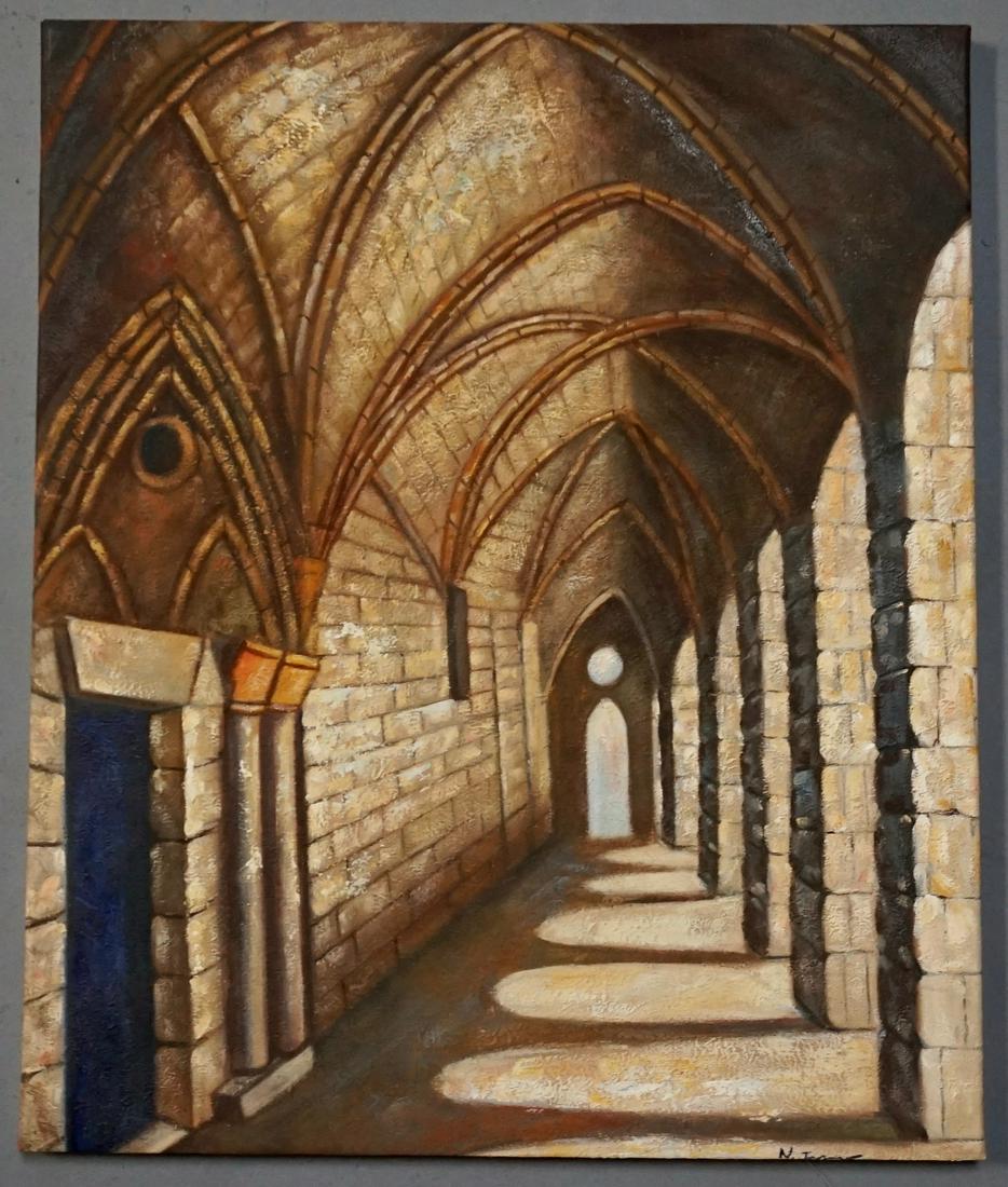 Gothic Arches Mid Century Art Unframed Architectural (1 of 3)