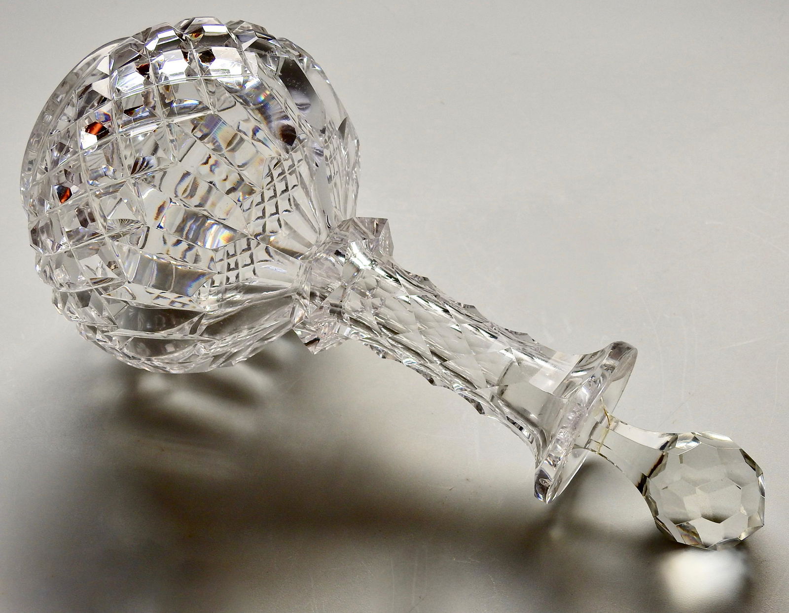 Vintage Crystal Decanter Faceted Stopper (1 of 5)