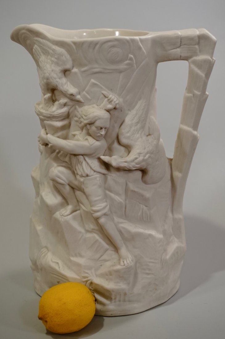 Parian Pitcher Keys Mountford Eagle Hunters Scenic (1 of 12)