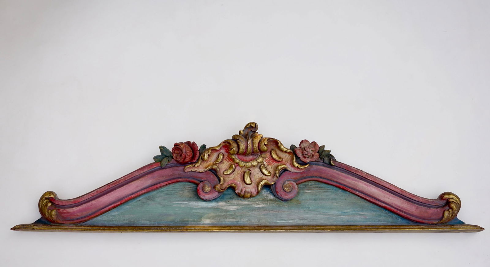 Italianate Rococo Painted Door Header (1 of 12)