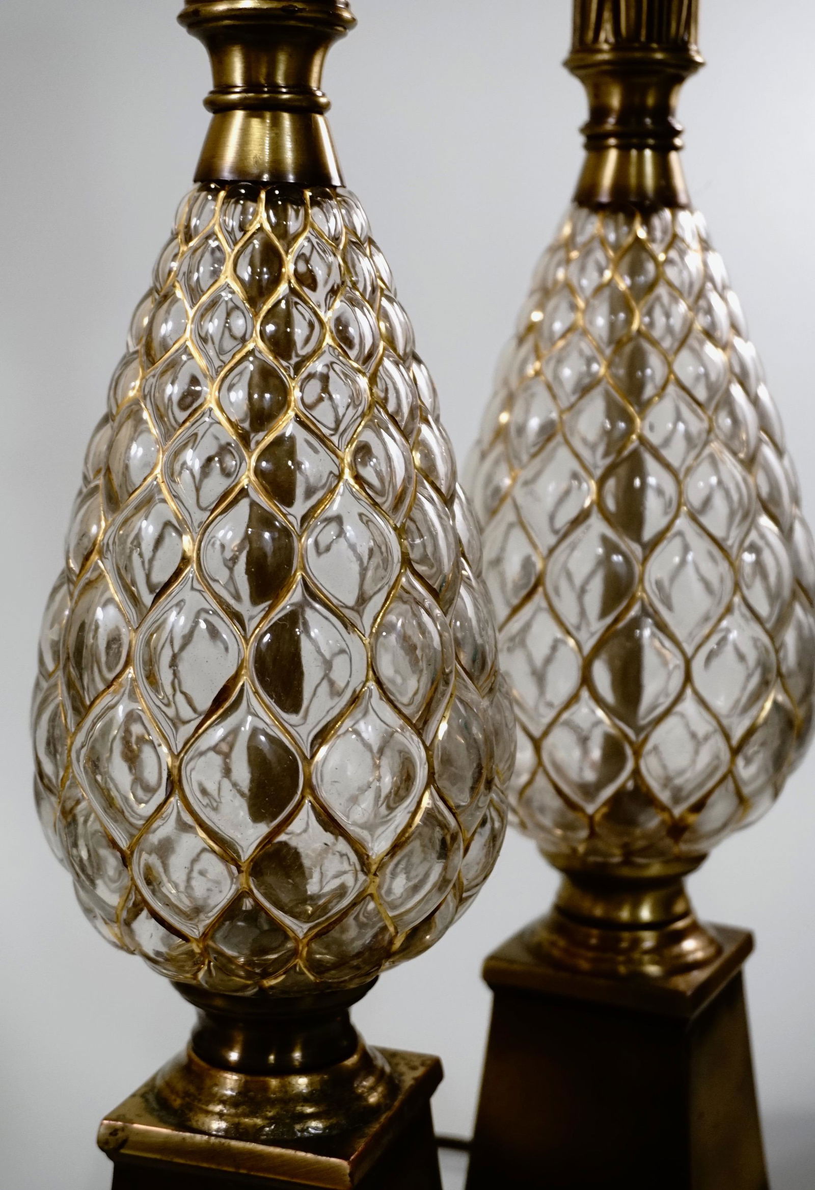 Mid Century Pineapple Table Lamp in Italian Murano (1 of 8)