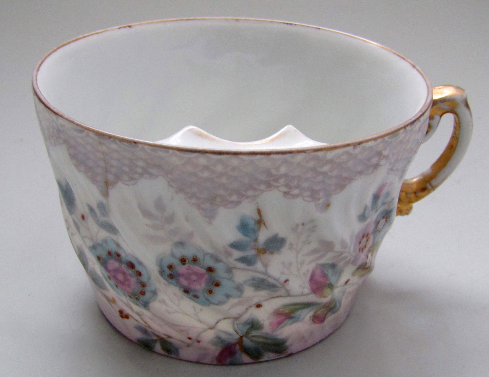 Antique Victorian Porcelain Mustache Shaving Mug (1 of 6)