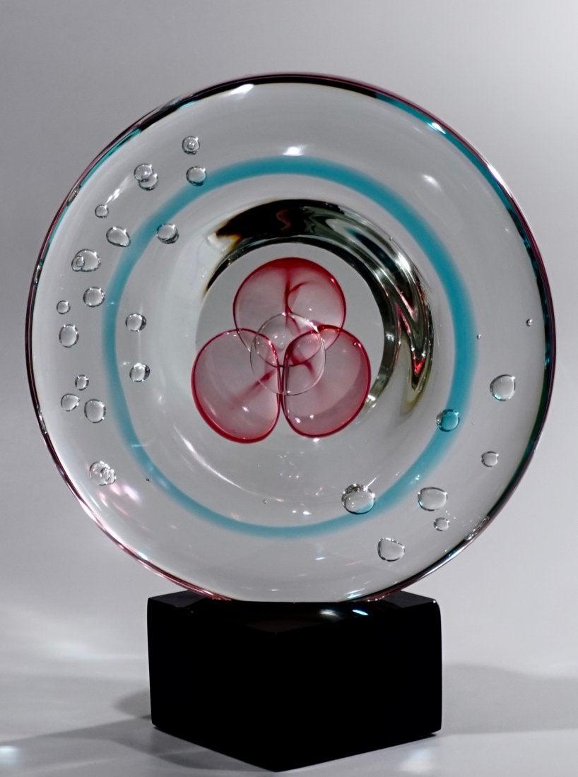 Formia Murano Modern Art Glass Abstract Sculpture Mid C (1 of 10)
