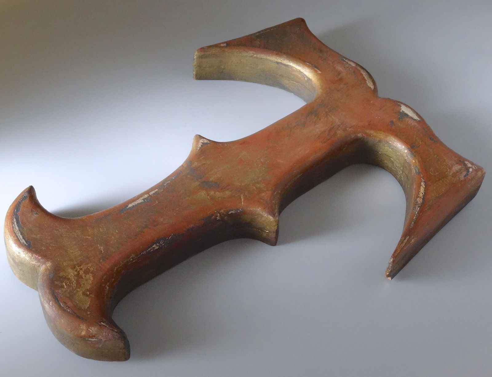 Exterior Sign Large Wooden Letter T Architectural (1 of 7)