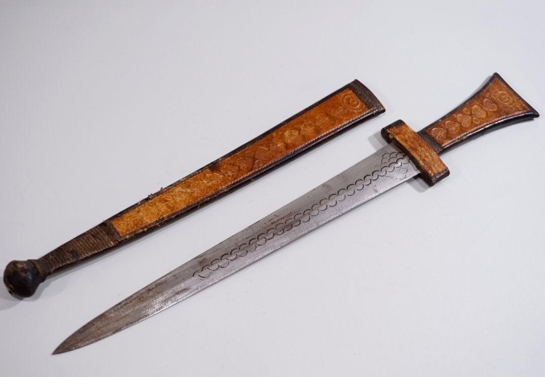 Ethnic Knife Tribal Dagger in Leather Sheath (1 of 5)