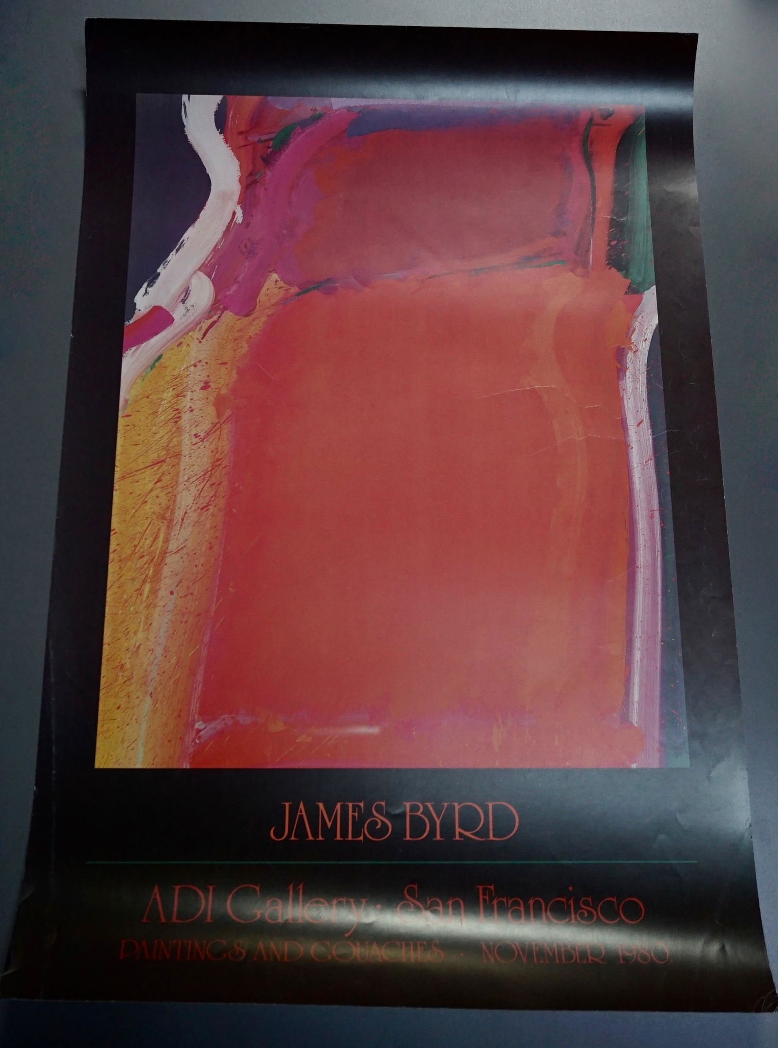 James Byrd Adi Gallery San Francisco Unframed Poster: James Byrd Adi Gallery San Francisco Unframed Poster Approximately 38 x 25 inches.