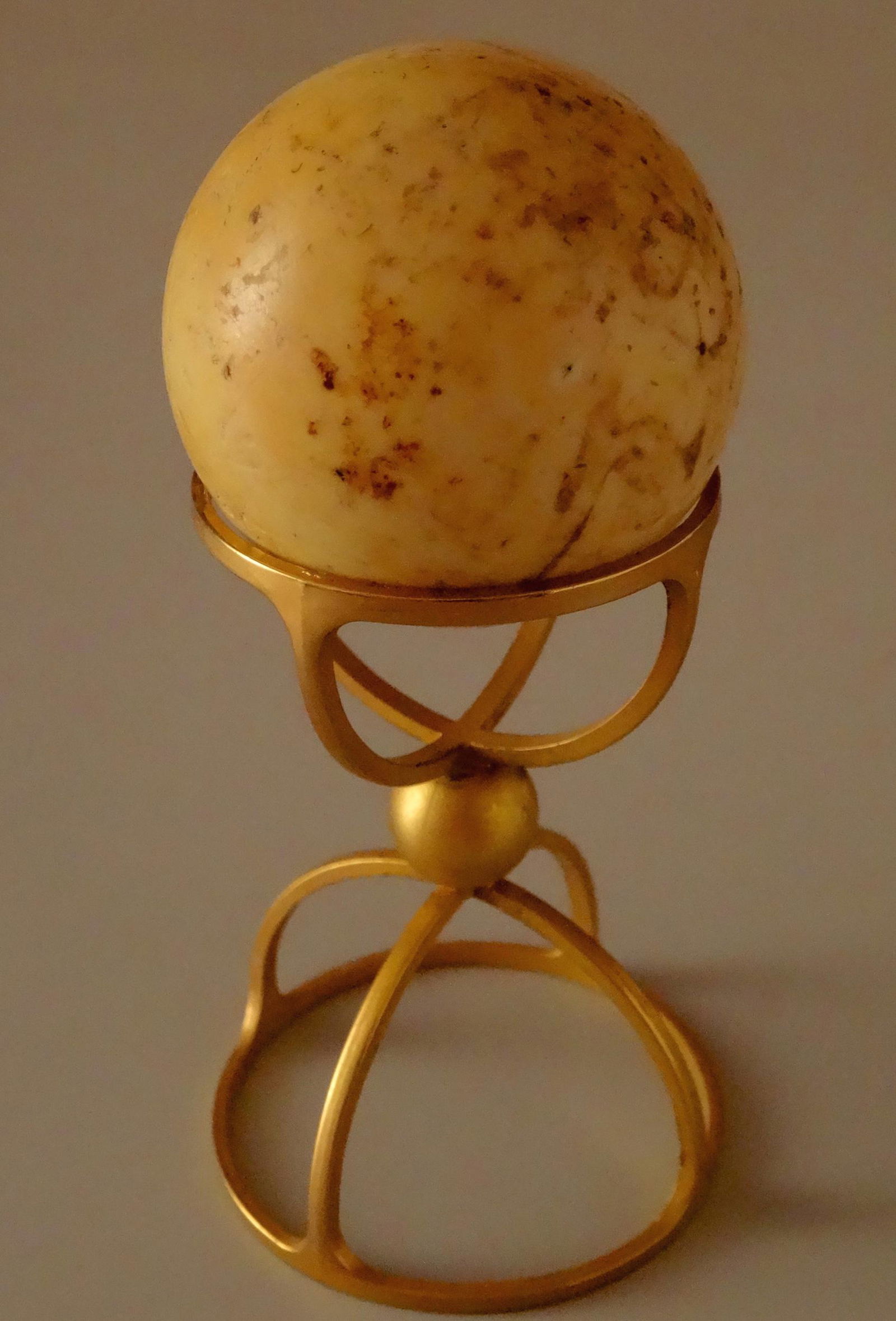 Chinese Ball Carved Sphere on Gilded Stand (1 of 4)