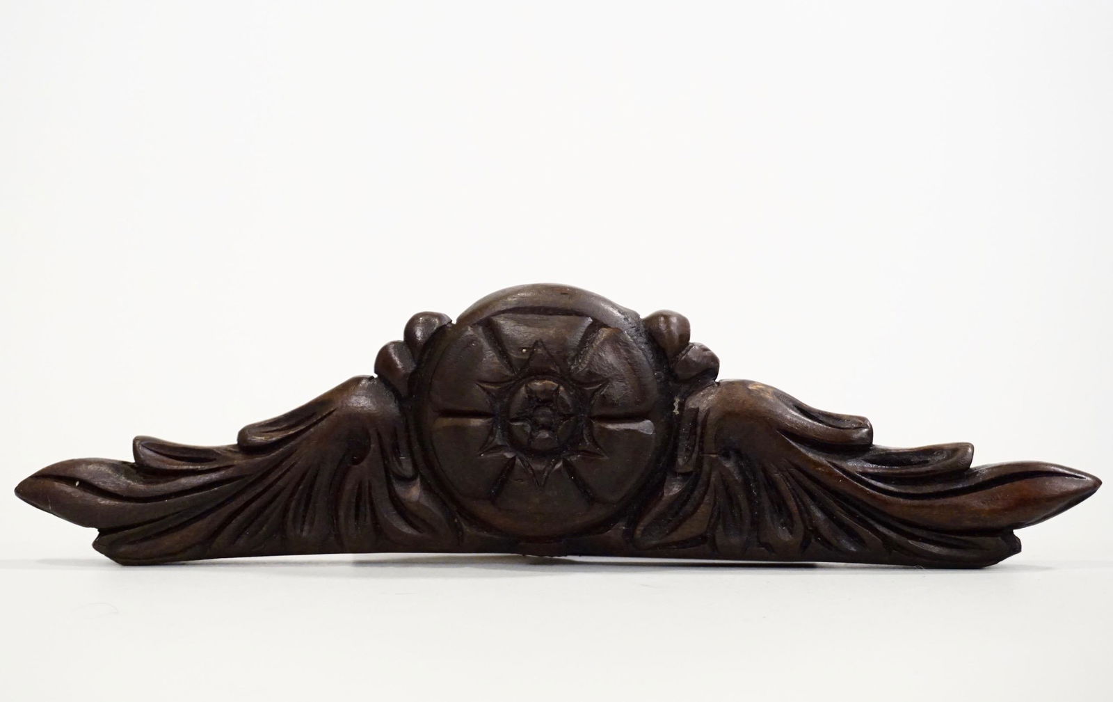 Antique Carved Clock Crown Furniture Topper (1 of 6)