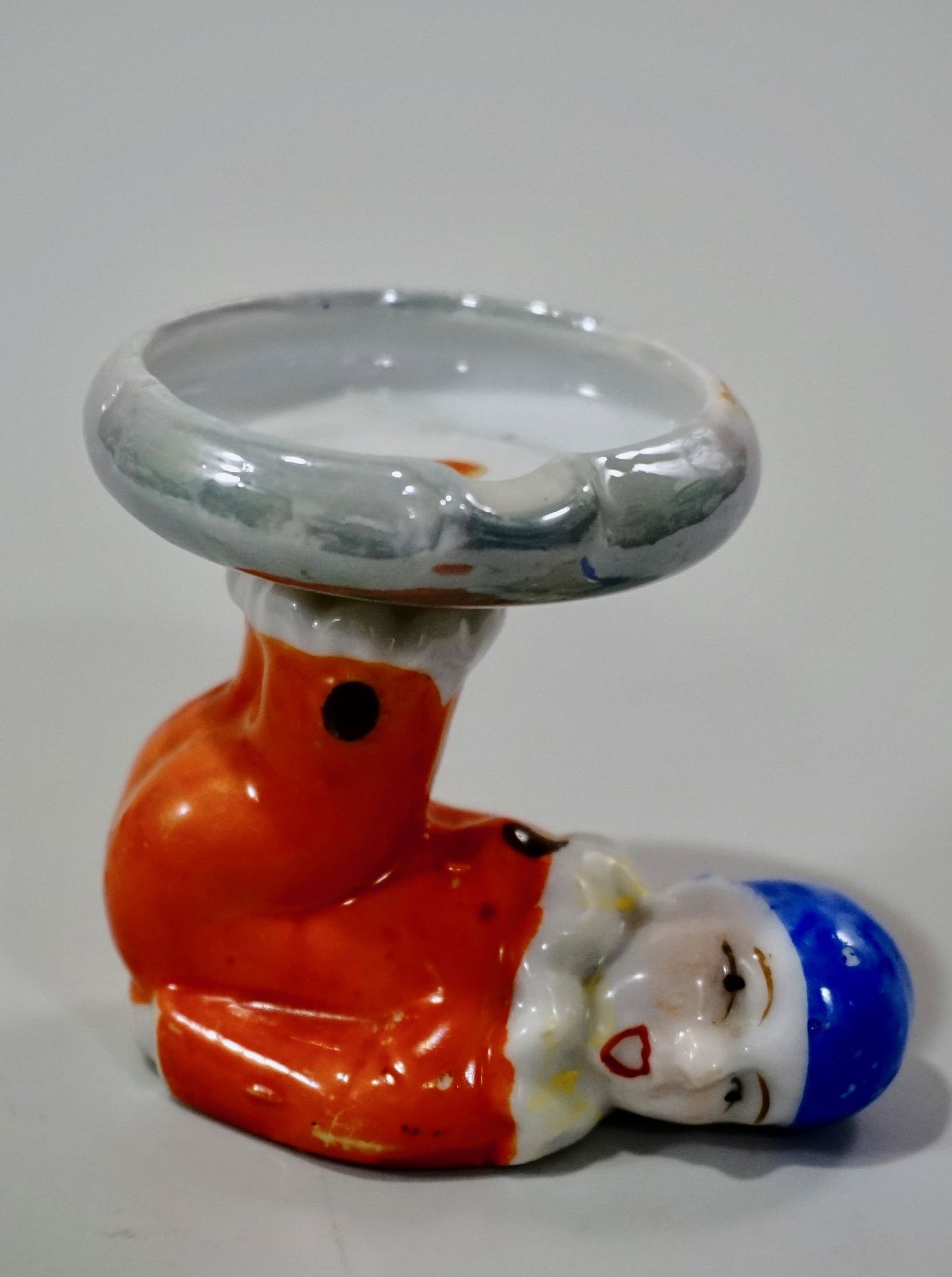 Art Deco Ashtray Pierrot Circus Clown Porcelain (1 of 5)