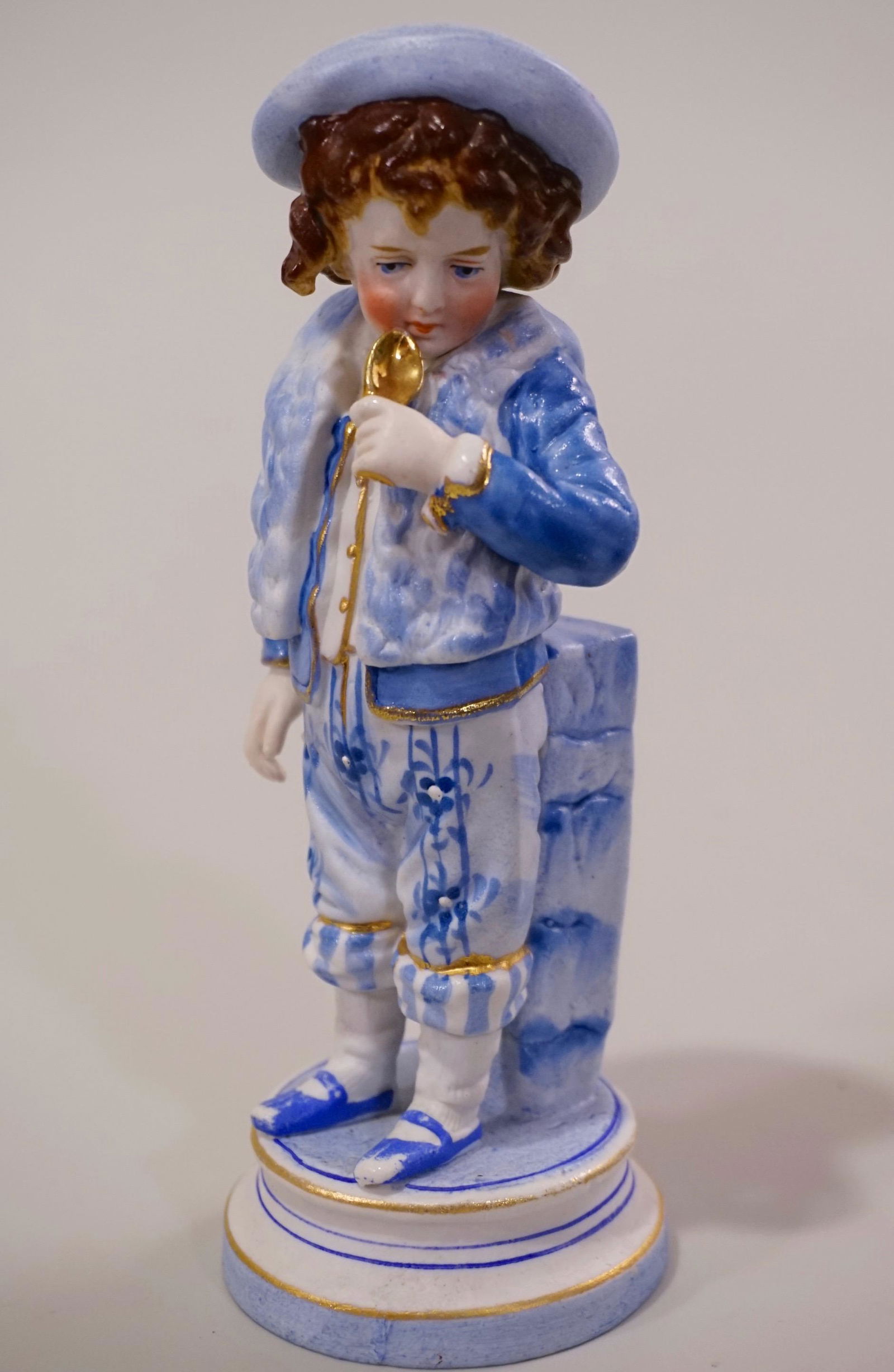 blue boy porcelain figurine