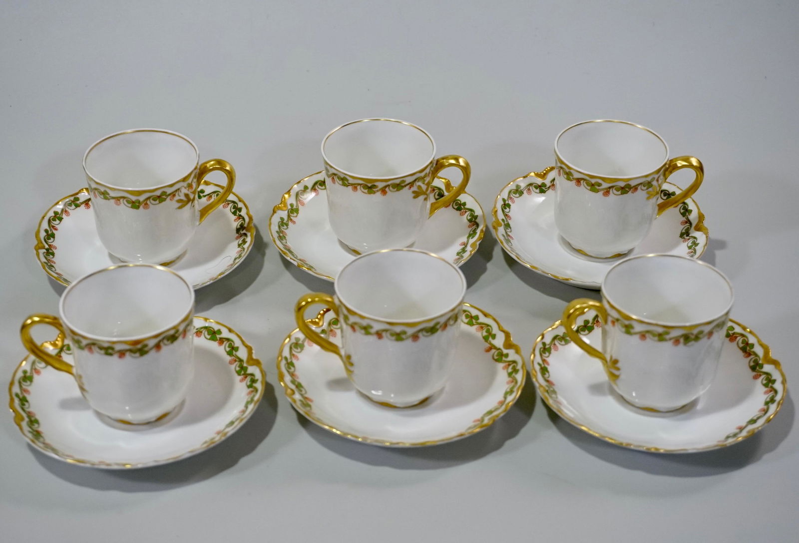 Haviland Limoges Coffee Cup Saucer Set Lot of 6 Antique Dec 08, 2019