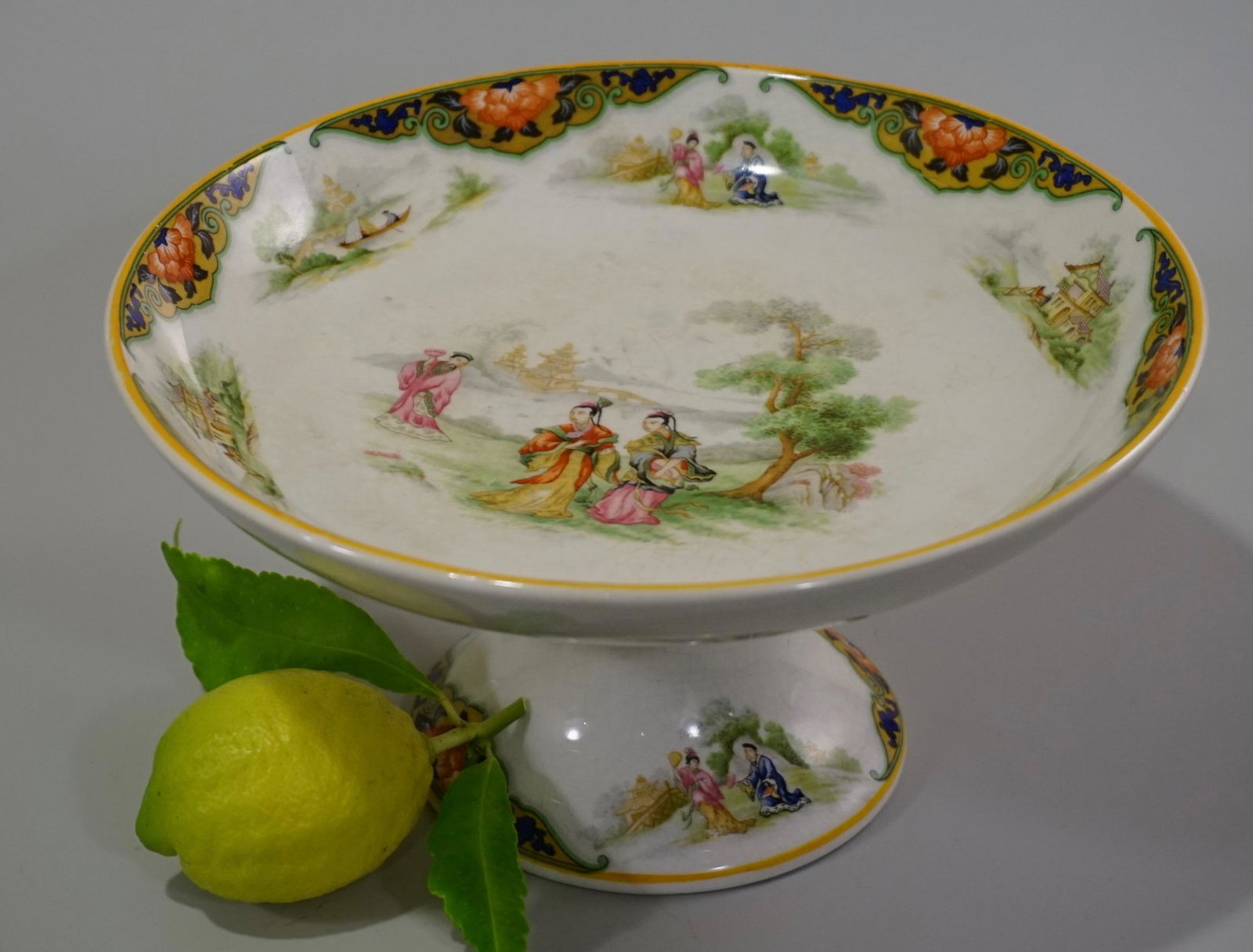 Chinoiserie Compote Antique John Maddock & Sons (1 of 7)