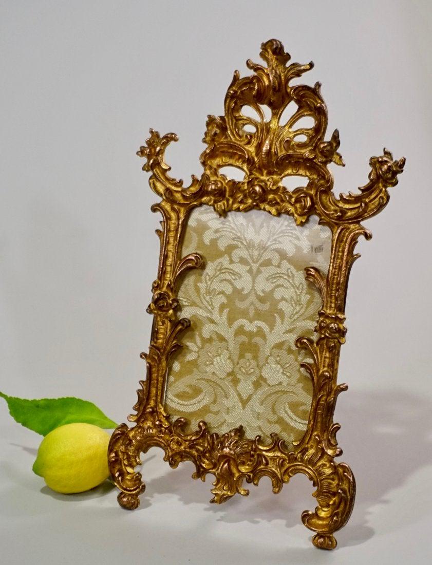 Victorian Rococo Revival Ormolu Gilded Photo Frame (1 of 7)