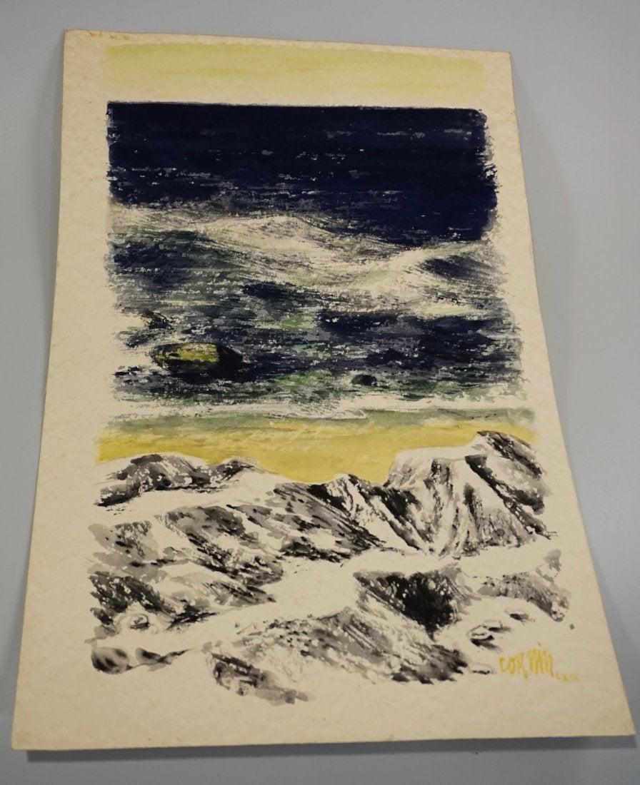 Vintage Mid Century Limited Abstract Print Artist (1 of 5)