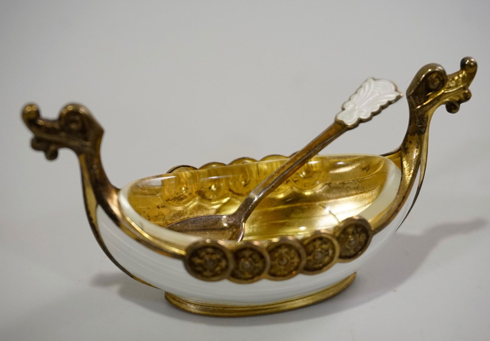 Sterling Silver Enamel Viking Boat Theodor Olsen (1 of 6)