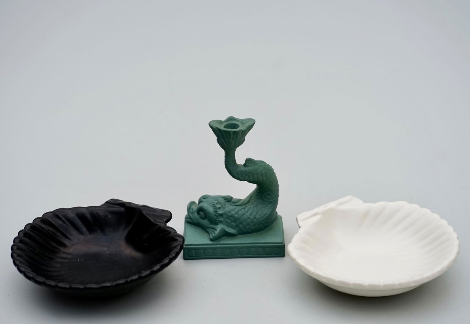 Wedgwood of Etruria Shell Dish Dolphin Candlestick (1 of 7)